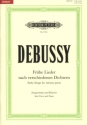 Fr�he Lieder nach verschiedenen Dichtern f�r Singstimme und Klavier
