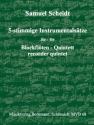 F�nfstimmige Instrumentals�tze f�r 5 Blockfl�ten (SSATB) Partitur und Stimmen
