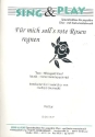 F�r mich soll's rote Rosen regnen f�r Frauenchor und Klavier Partitur