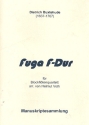 Fuga F-Dur f�r 4 Blockfl�ten (SATB) Spielpartitur