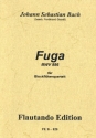 Fuge Nr.17 aus dem Wohltemperierten Klavier 2 BWV886 f�r 4 Blockfl�ten (SATB) Partitur und Stimmen