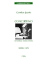 G Jacob, Concertino For Trombone And Wind Band Trombone and Wind Band PARTITUR + STIMMEN