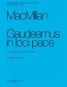 Gaudeamus in loci pace und weitere Orgelwerke f�r Orgel
