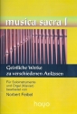 Geistliche Werke zu verschiedenen Anl�ssen f�r Soloinstrumente und Orgel (Klavier) Partitur