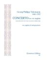Georg Philipp Telemann, Concerto For Cor Anglais [Oboe] and Piano Buch + Einzelstimme