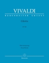 Gloria RV589 f�r Soli, gem Chor und Orchester Klavierauszug