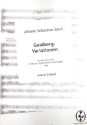 Goldberg-Variationen BWV988 f�r 2 Oboen, Englischhorn und Fagott Partitur und Stimmen