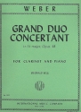 Grand Duo Concertant  e flat major op.48 for clarinet and piano