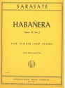 Habanera op.21,2 for violin and piano