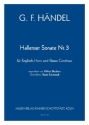 Hallenser Sonate Nr.3 f�r Englisch-Horn und Bc (Kb/Fag ad lib.) Partitur und Stimmen