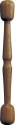 Hardwood Pro Beater Bodhran Schlegel Hartholz Schlegel mit Griffkerbe in der Mitte