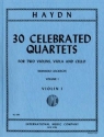 Haydn, Joseph 30 celebrated string quartets I 2 Geigen, Bratsche und Violoncello Stimmensatz