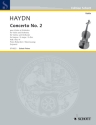 Haydn, Joseph Konzert Nr. 2 G-Dur Hob.VIIa:4 Violine und Orchester Klavierauszug mit Solostimme