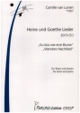 Heine und Goethe Lieder f�r Tenor und Klavier Partitur