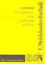 Hochzeitsmarsch op.61,4 f�r Klavier zu  6 H�nden Partitur und Stimmen