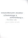 Hommage � Schoenberg f�r Fl�te solo Komponist Ernstalbrecht Stiebler