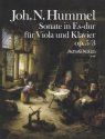 HUMMEL J.N. Sonate Es-dur op. 5/3 - Part.u.St. Viola, Klavier
