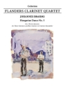 Hungarian Dance no.5 for 3 clarinets and bass clarinet (or clarinet ensemble) score and parts