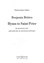 Hymn to Saint Peter op. 56a f�r Sopran, gemischter Chor (SATB) und Orgel Chorpartitur