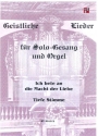 Ich bete an die Macht der Liebe f�r Gesang (tief) und Orgel (Klavier) Partitur