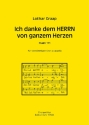 Ich danke dem Herrn von ganzem Herzen f�r gem Chor a cppella Partitur