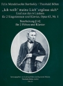 Ich wollt meine Liebe erg�sse sich op.63,1 f�r 2 Fl�ten und Klavier Stimmen