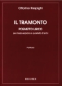 Il tramonto Poemetto lirico per mezzo-soprano e quartetto d'archi partitura (it)