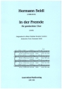 In der Fremde f�r gem Chor a cappella Partitur