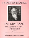 Intermezzo op.118,2 f�r Klarinette in A und Klavier