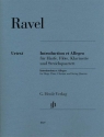 Introduction et Allegro f�r Harfe, Fl�te, Klarinette in A und Streichquartett Stimmen