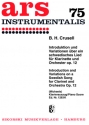 Introduktion und Variationen �ber ein schwedisches Volkslied op.12 f�r Klarinette und Orchester Klavierauszug