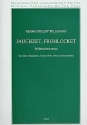 Jauchzet frohlocket f�r Gesang (mittel), Violine (Fl�te/Oboe) und Bc Partitur und Stimmen (Bc ausgesetzt)
