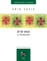 Je te veux pour violoncelle et guitare partition et parties