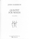 John Harbison, Quintet for Winds Bl�serquintett PARTITUR + STIMMEN