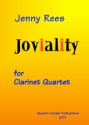 Joviality for clarinet quartet score and parts