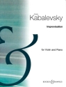 Kabalevsky, Dmitry, Improvisation op. 21 f�r Violine und Klavier