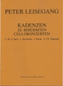Kadenzen zu ber�hmten Cellokonzerten f�r Violoncello