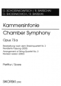 Kammersinfonie op.73a f�r Kammerorchester Studienpartitur
