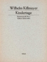 Kindertage f�r Fl�te, Viola, elektr. Orgel, Klavier, Akkordeon, Zither, Gitarre u Partitur (zugleich Spielpartitur)