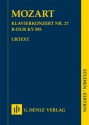 Klavierkonzert Nr. 27 B-Dur KV 595 Klavier und Orchester Studienpartitur