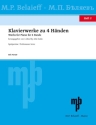 Klavierwerke zu 4 H�nden Band 2 +CD f�r Klavier vierh�ndig Spielpartitur