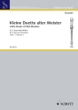 Kleine Duette alter Meister Band 1 f�r 2 Blockfl�ten SS/SA
