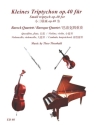 Kleines Triptychon op.40 f�r Querfl�te, Violine, Violoncello und Cembalo Partitur und Stimmen