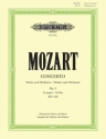 Konzert  A-Dur KV219 f�r Violine und Orchester f�r Violine und Klavier