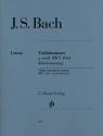 Konzert a-Moll BWV1041 f�r Violine und Orchester f�r Violine und Klavier