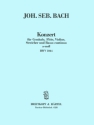 Konzert a-Moll BWV1044 f�r Fl�te, Violine, Cembalo und Streicher Partitur
