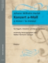 Konzert a-Moll f�r Fagott, Streicher und Bc Partitur (=Cembalo)