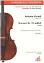 Konzert a-Moll Nr.21 RV418 f�r Violoncello solo, 2 Violinen, Viola und Bc Klavierauszug mit Solostimme