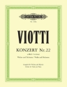 Konzert a-Moll Nr.22 f�r Violine und Orchester f�r Violine und Klavier