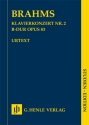 Konzert B-Dur Nr.2 op.83 f�r Klavier und Orchester Studienpartitur